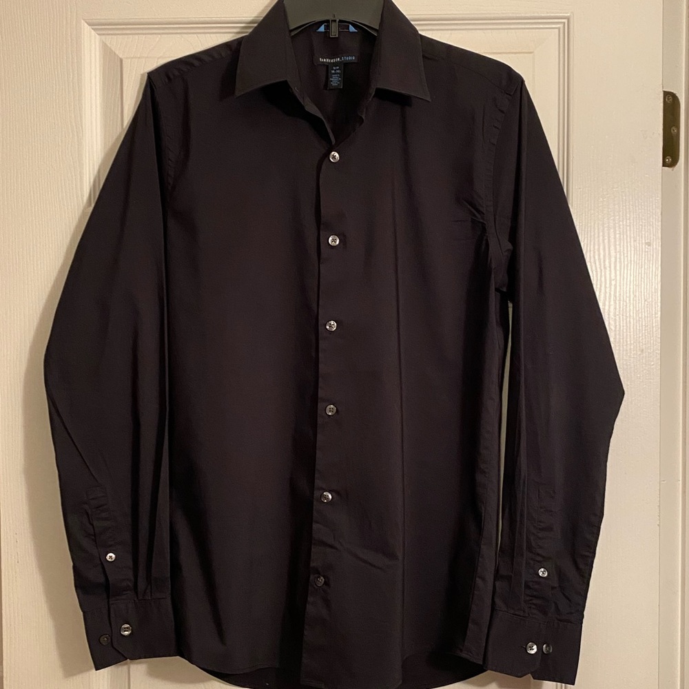 Van Heusen Black Dress Shirt
